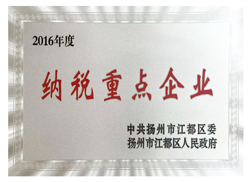 16年度纳税重点企业